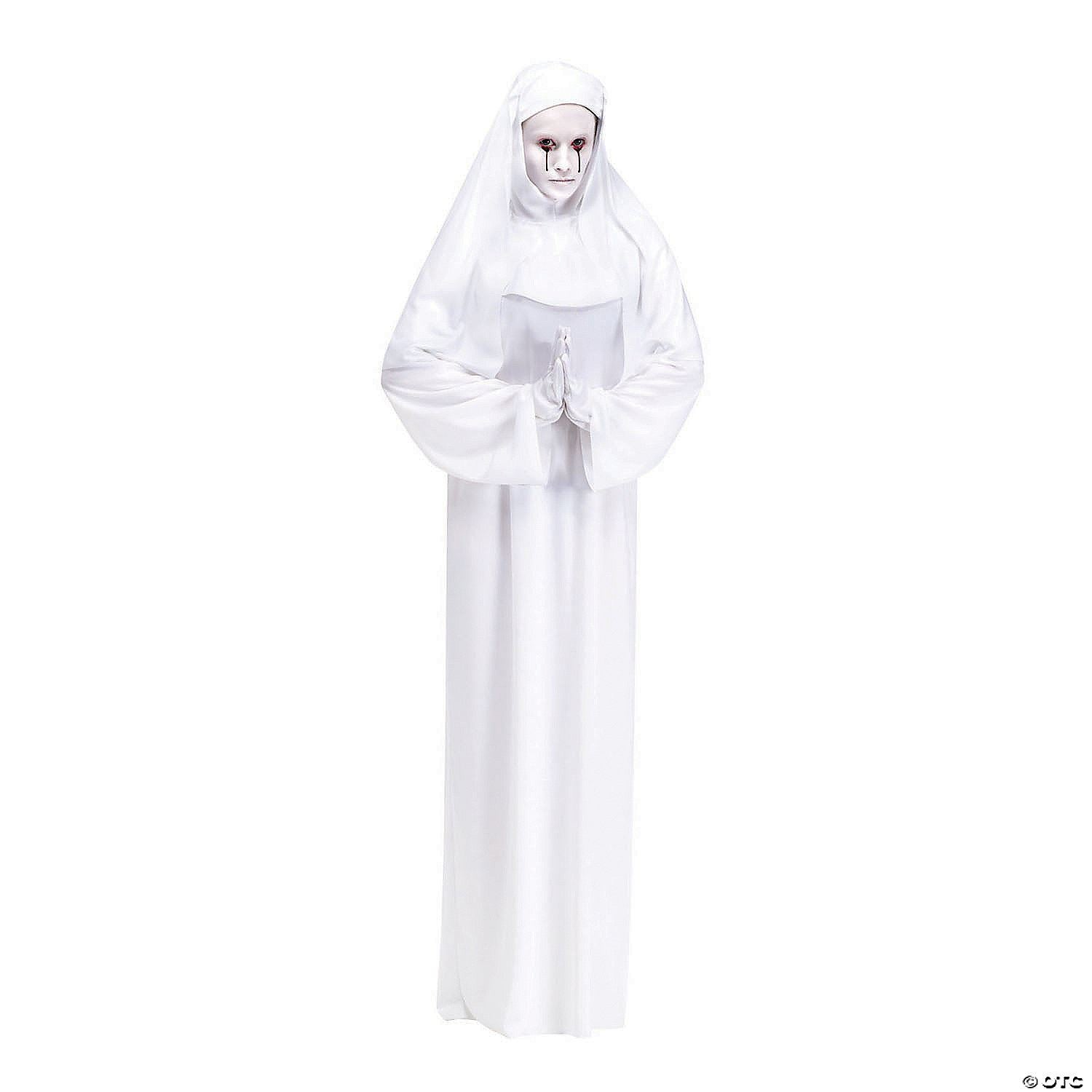 Adults Horror Ghost Nun Habit | Halloween Decoration