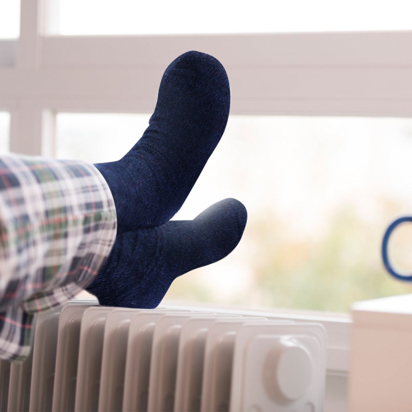 3 Pairs Men Warm Wool Socks Soft Cozy Winter Thermal Socks For Men Thick