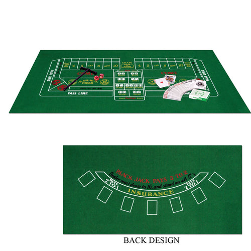 Beistle Felt Blackjack and Craps Set - Casino | Party Supply | Decoration
