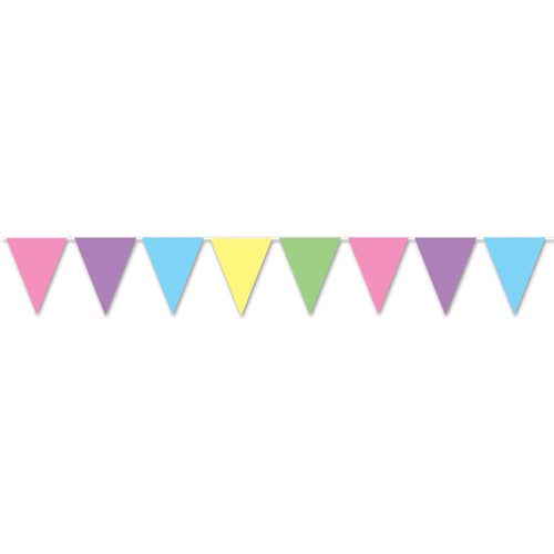 Beistle Pastel Pennant Banner - Spring/Summer | Party Supply | Decoration