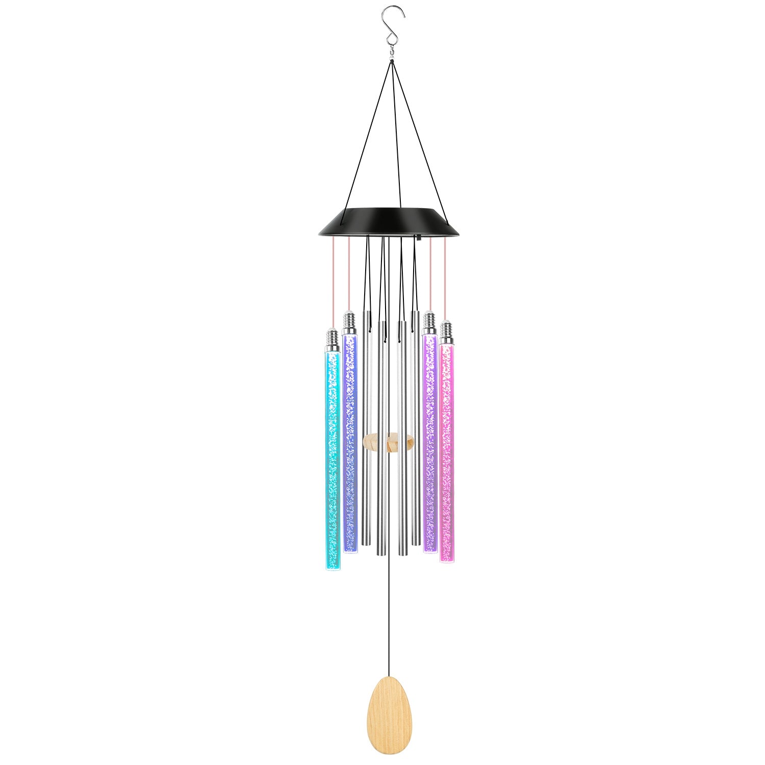 Solar Wind Chime Lights 7 Color Changing Decorative Lamp IP65 Waterproof