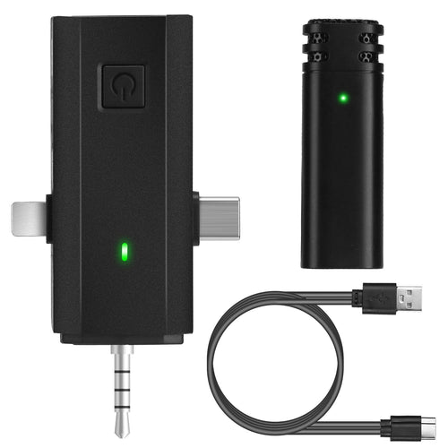 1Pc 3 in 1 Wireless Clip On Microphone Omnidirectional Mic Noise Reduction Plug