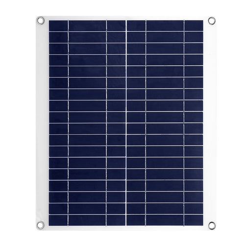 Outdoor Solar Panel 12V 25W Car Battery Charger IP68 Waterproof w/ 3.0A Dual