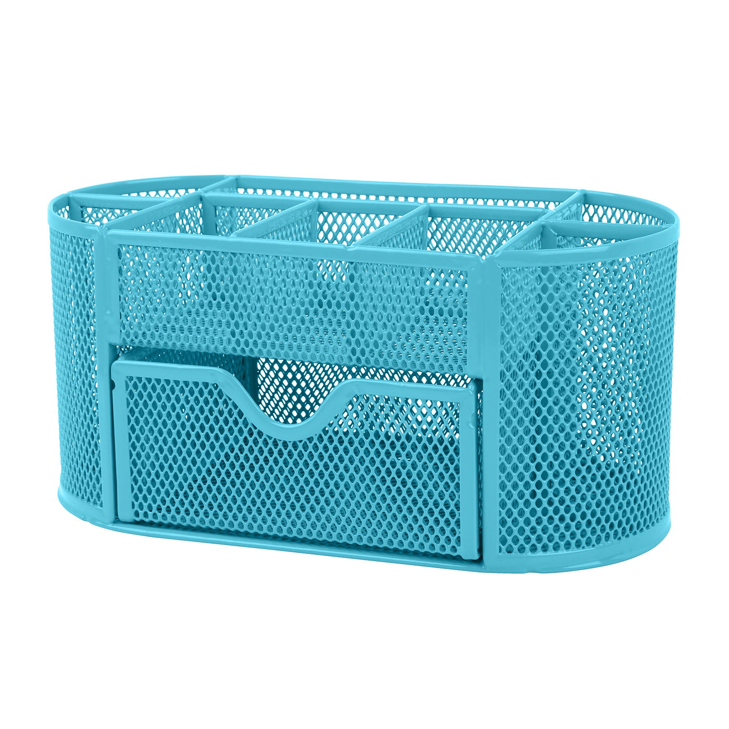Metal Mesh Pencil Holders Desk Organizer w/9 Compartment Pen Holder Storage 1530