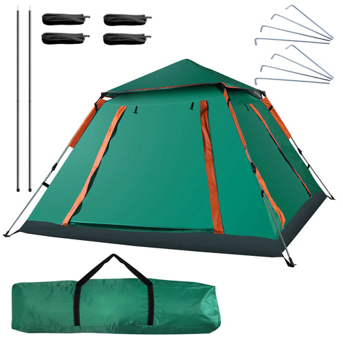 4-5 Person Camping Tent Outdoor Foldable Waterproof Tent with 2 Mosquito Ne 7505