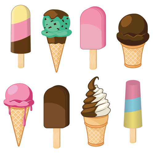 Beistle Ice Cream Cutouts - Spring/Summer | Party Supply | Decoration