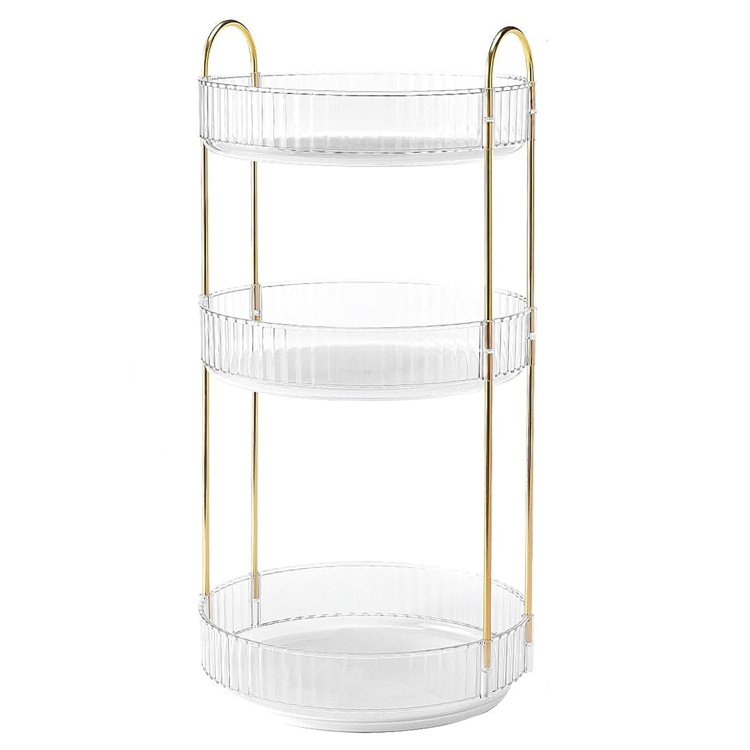 3 Tier Rotating Makeup Organizer 360° Spinning Perfume Cosmetic Storage Tra 8500