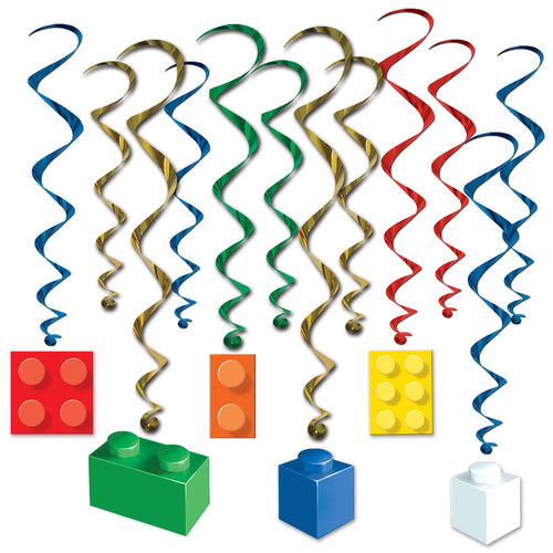 Beistle Building Block Whirls - Building Blocks | Party Supply | Decoration