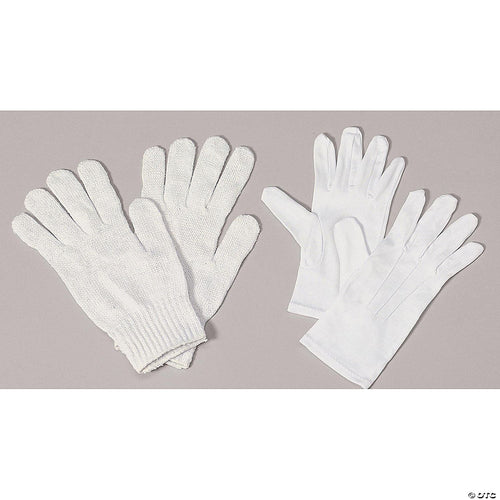 Santa Gloves White Knit