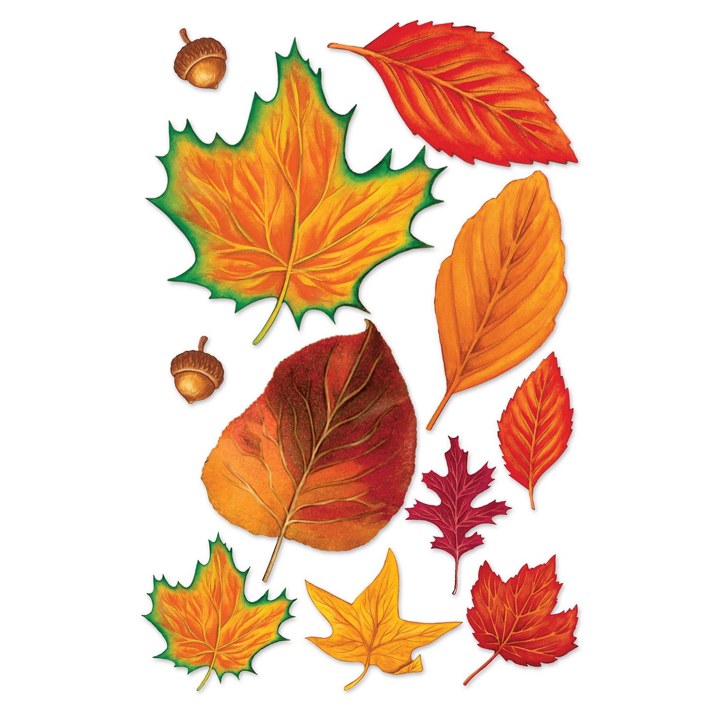 Beistle Fall Leaf Cutouts - Thanksgiving/Fall | Party Supply | Decoration