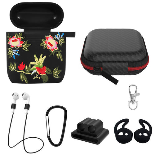 Silicone Case for Apple AirPod 1 2 AirPods Protective Cover Skin w/Strap Ea 3998