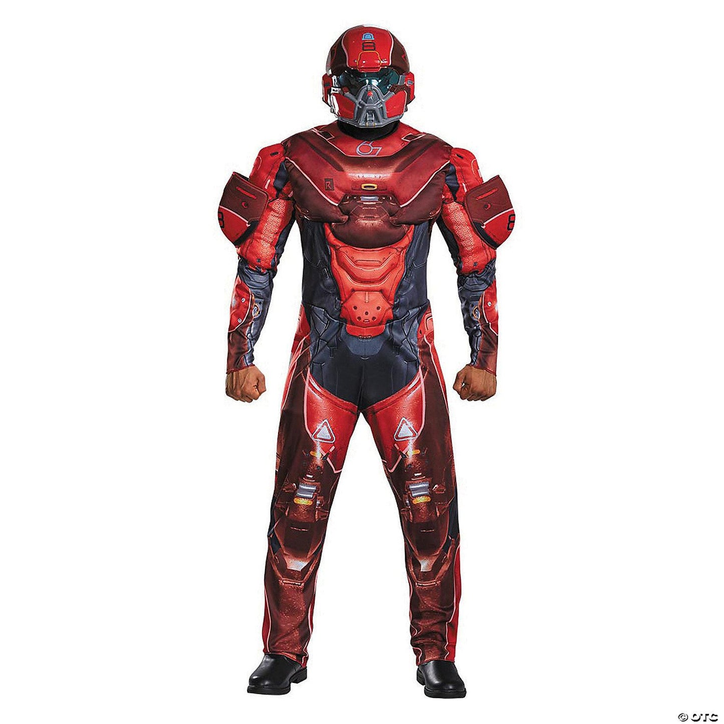 Mens Plus Size Halo Red Spartan Costume - 2XL