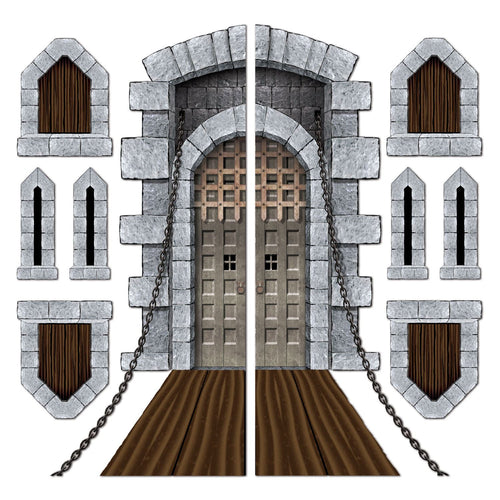 Beistle Castle Door and Window Props - Medieval | Party Supply | Decoration