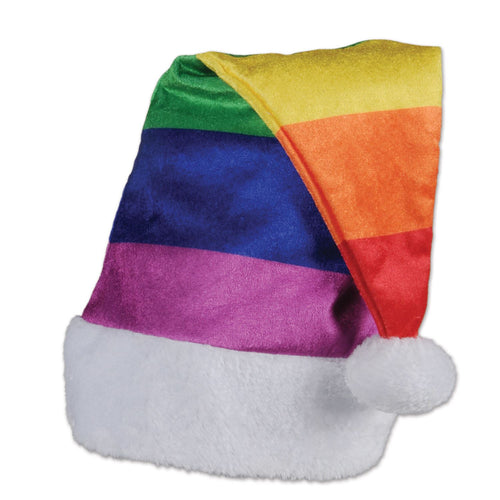 Beistle Rainbow Santa Hat - Christmas/Winter | Party Supply | Decoration