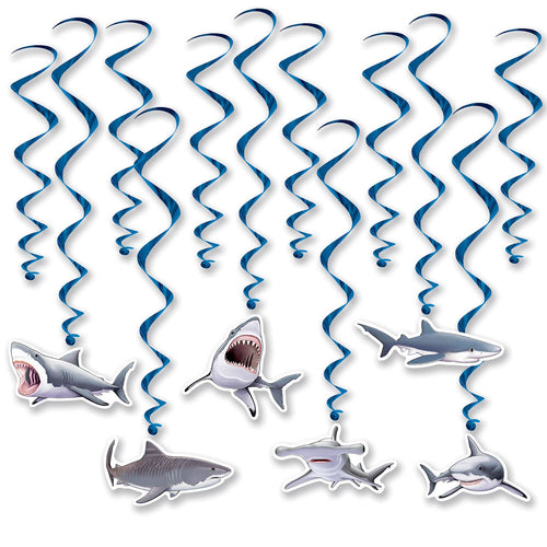 Beistle Shark Whirls | Party Supply | Decoration