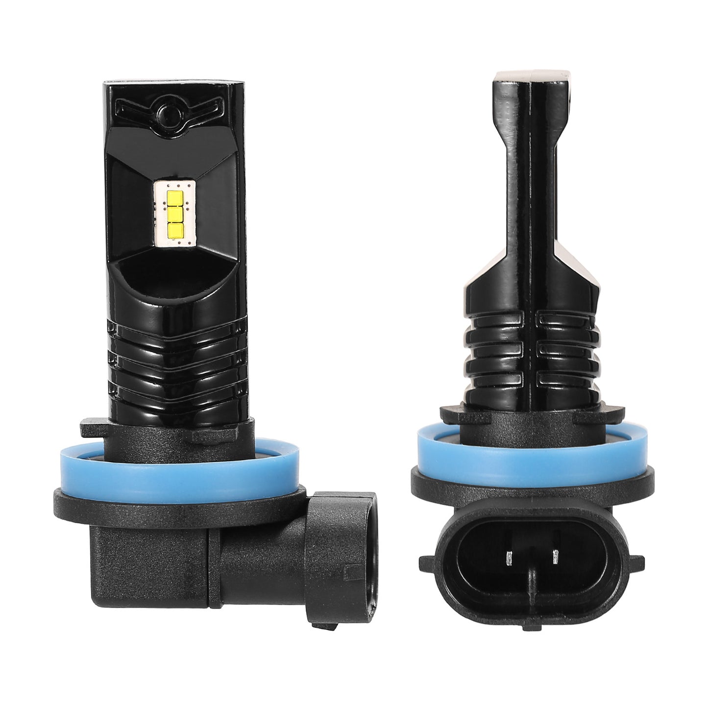 2PCS 600lm 80W H8/H9/H11 LED Fog DRL Light Bulb IP68 Waterproof 6000K White Fog