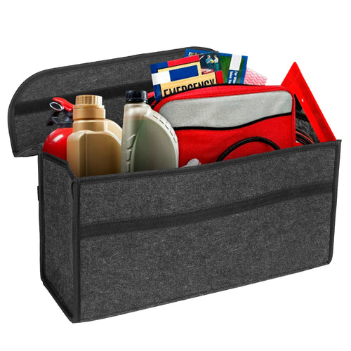 3.85Gal Car Boot Organizer Box Collapsible Trunk Bag Storage Container Travel