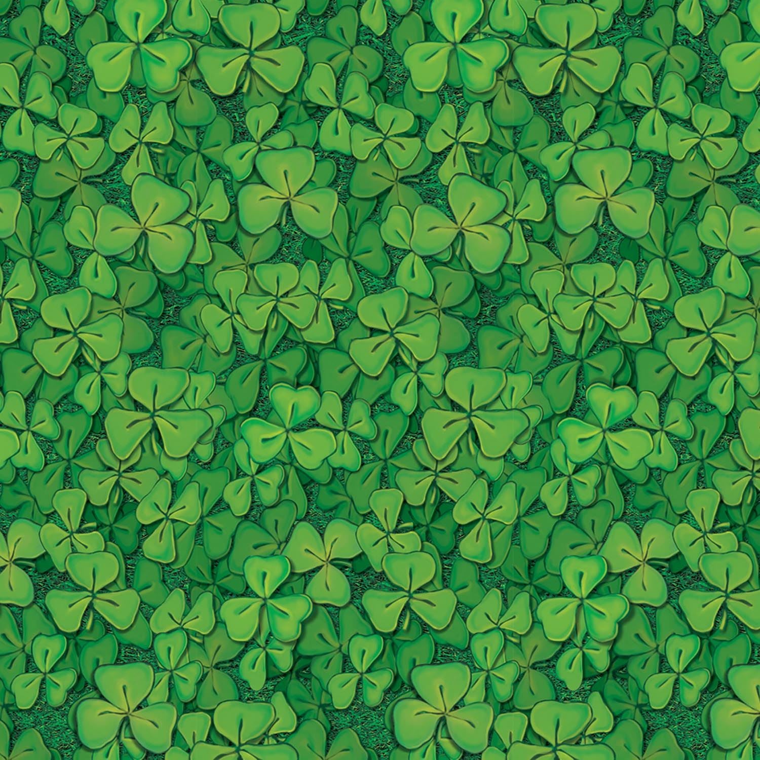 Beistle Clover Field Backdrop - St. Patricks | Party Supply | Decoration