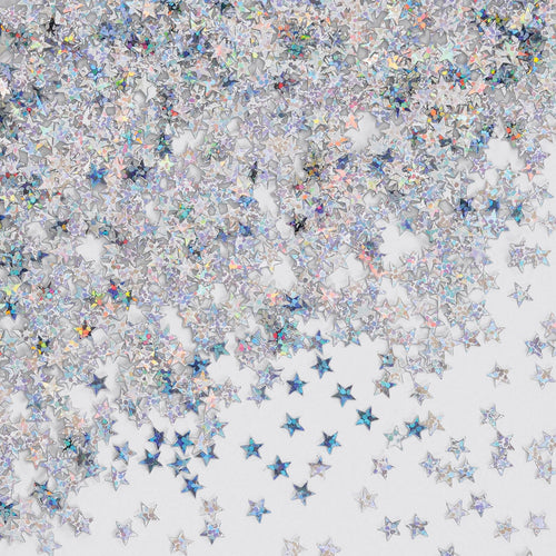 Beistle Silver Holographic Stars Confetti - General Occasion | Party Supply