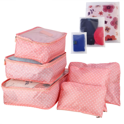 9Pcs Clothes Storage Bags Water-Resistant Travel Luggage Organizer Clothing 3238