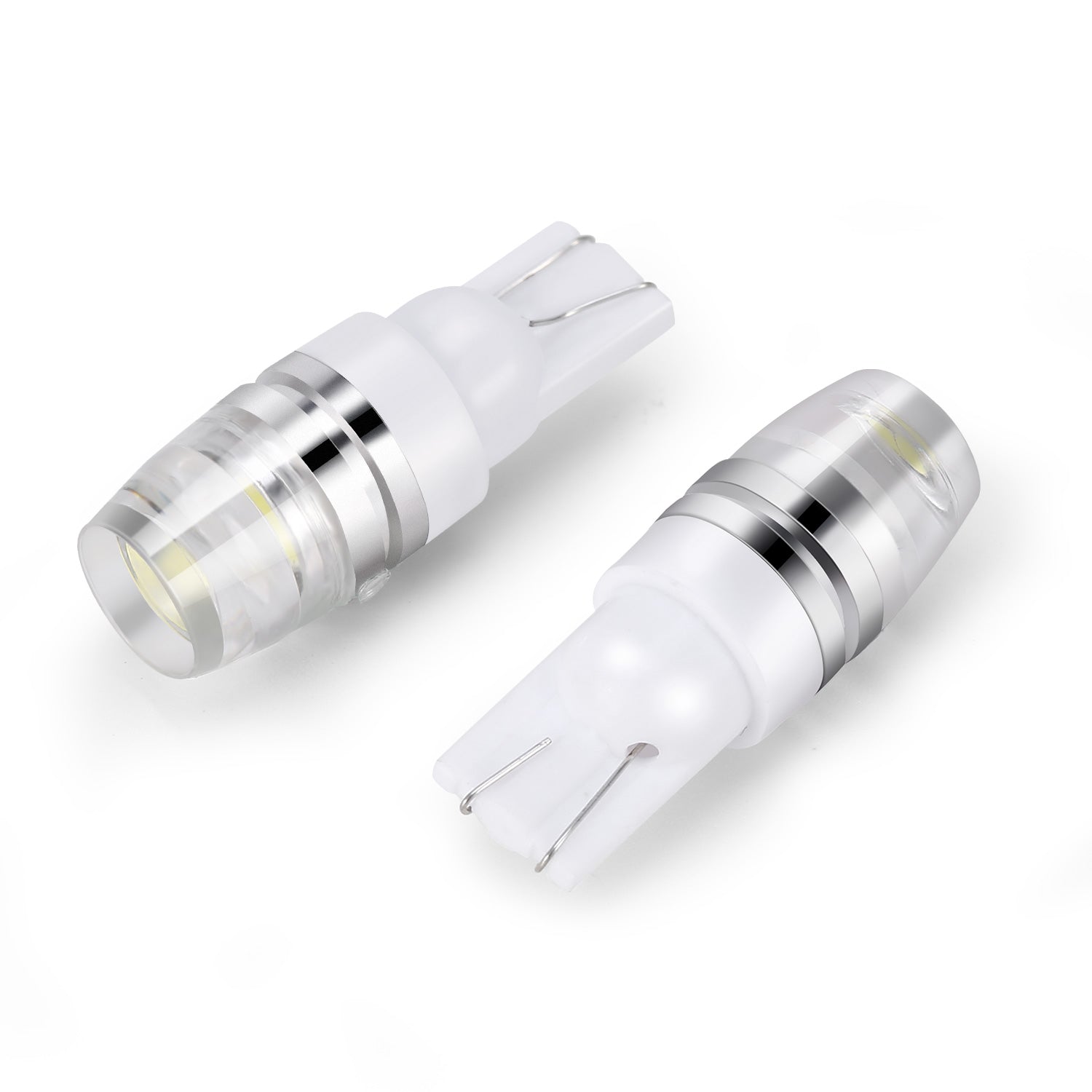 10PCS T10 LED Bulbs 194 LED Lights 12V 1W 5730 Xenon White Wedge Base LED