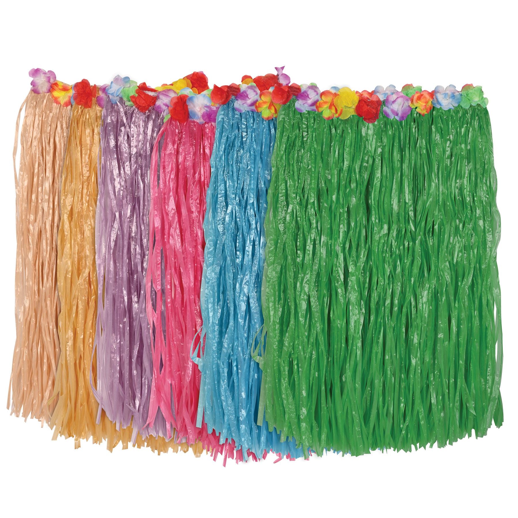 Beistle Assorted Adult Artificial Grass Hula Skirt (One Skirt Per Package) - L