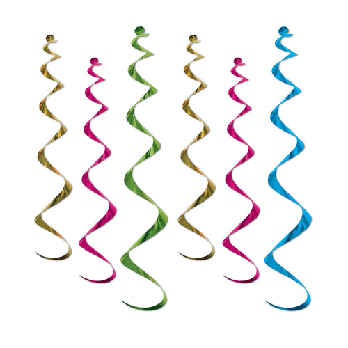Beistle Neon Twirly Whirlys - General Occasion | Party Supply | Decoration
