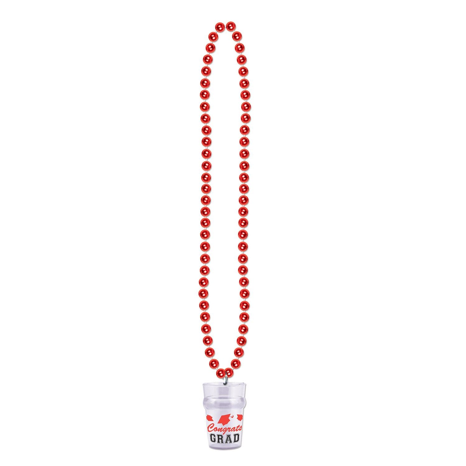 Beistle Beads w/Grad Glass - Graduation | Party Supply | Decoration