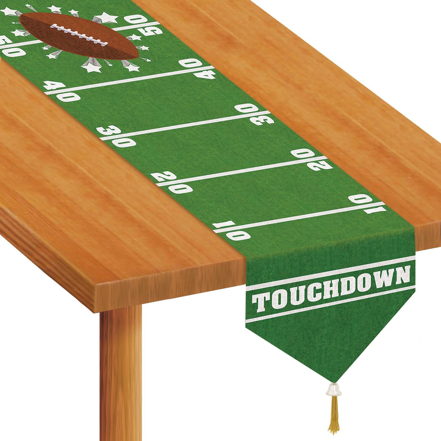 Beistle Football Field Table Runner | Party Supply | Decoration