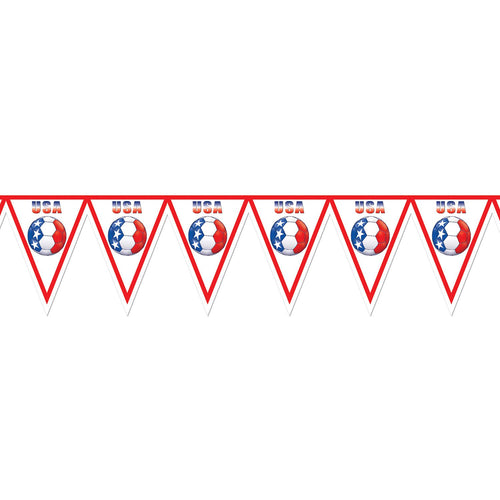 United States Soccer Pennant Banner