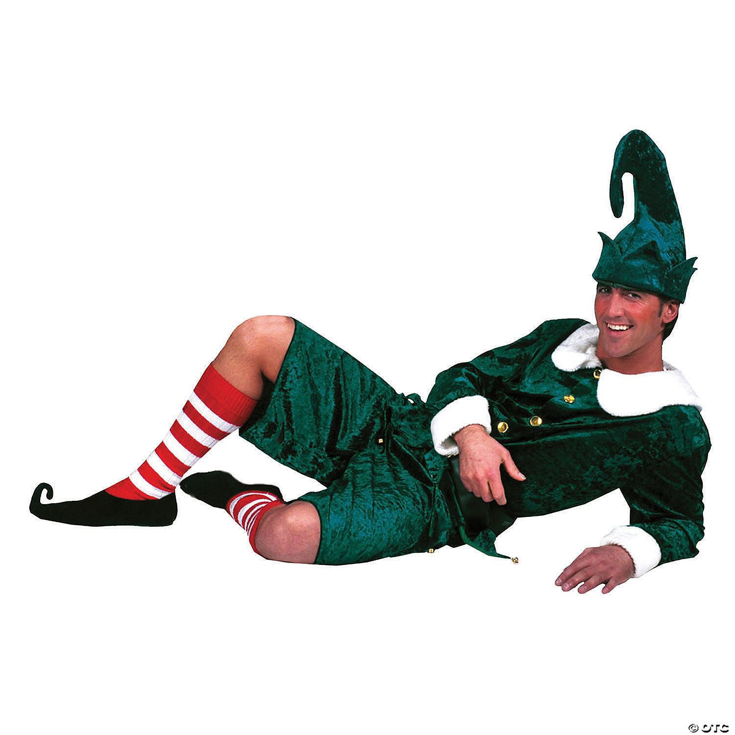 Mens Holly Joly Elf Costume - Large
