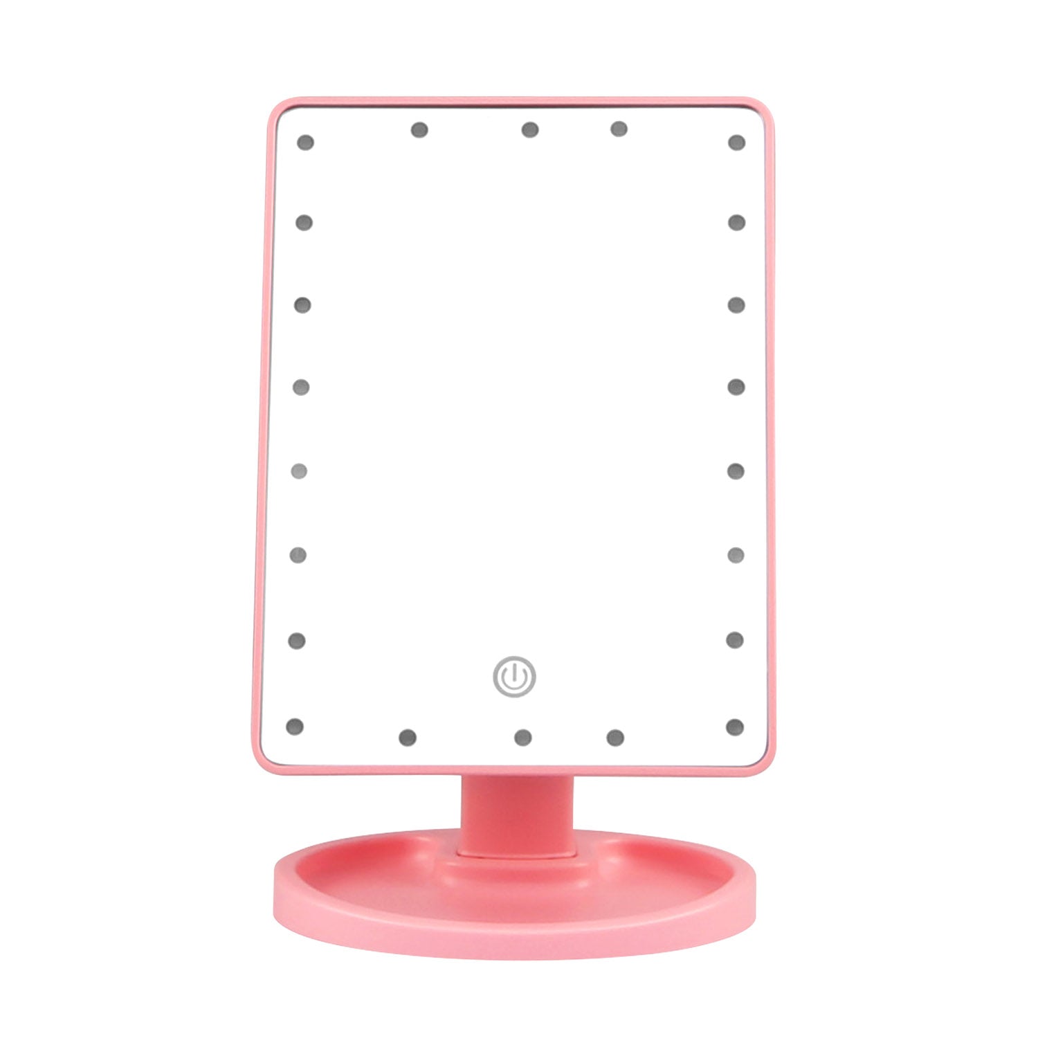 22 LED Lights Rechargeable Cosmetic Mirror 180° Rotation Makeup Mirror Touc 1653