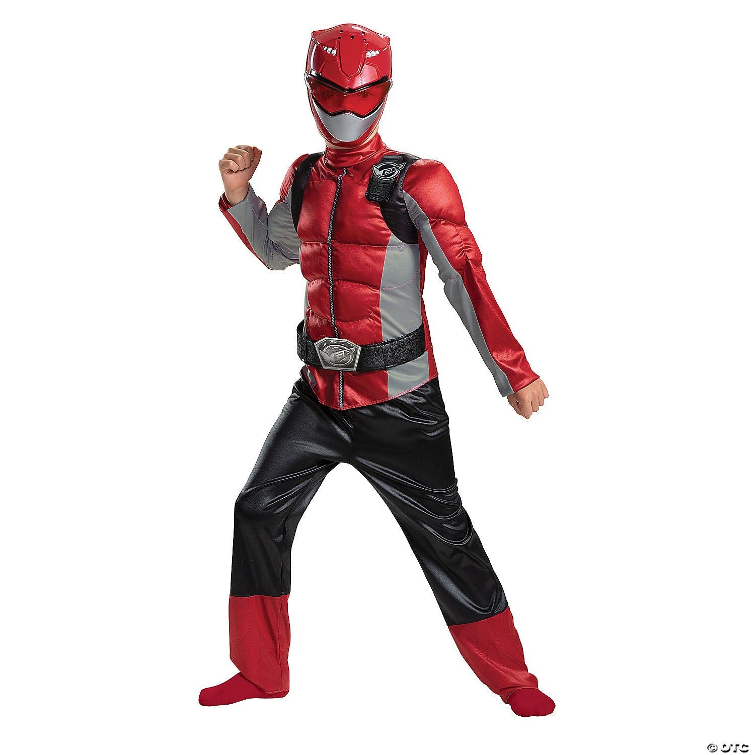 Red Ranger Beast Muscle Child Costume