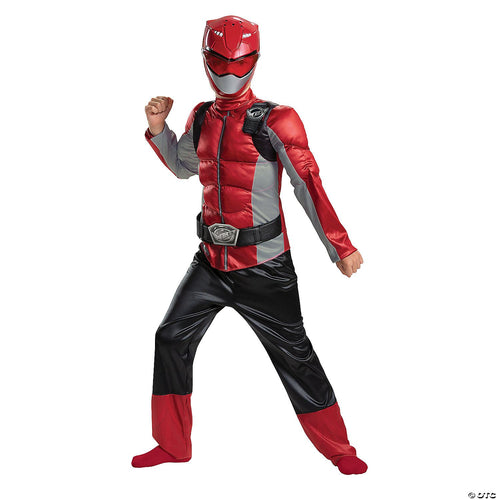 Red Ranger Beast Muscle Child Costume