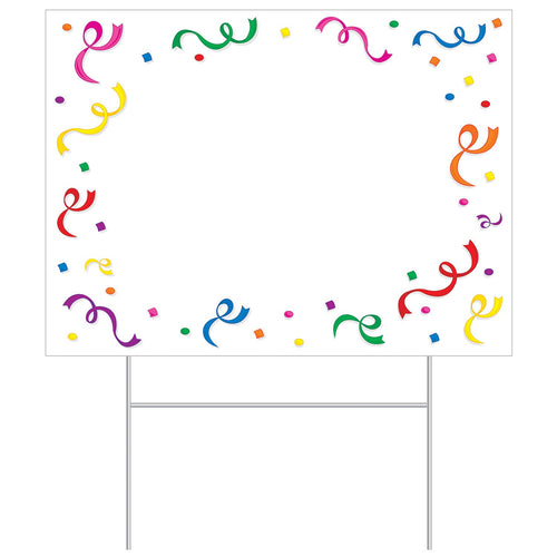 Beistle All Weather "Blank" Yard Sign - General Occasion | Party Supply