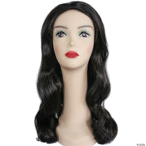 Womens Long Page Wig | Brown-Medium