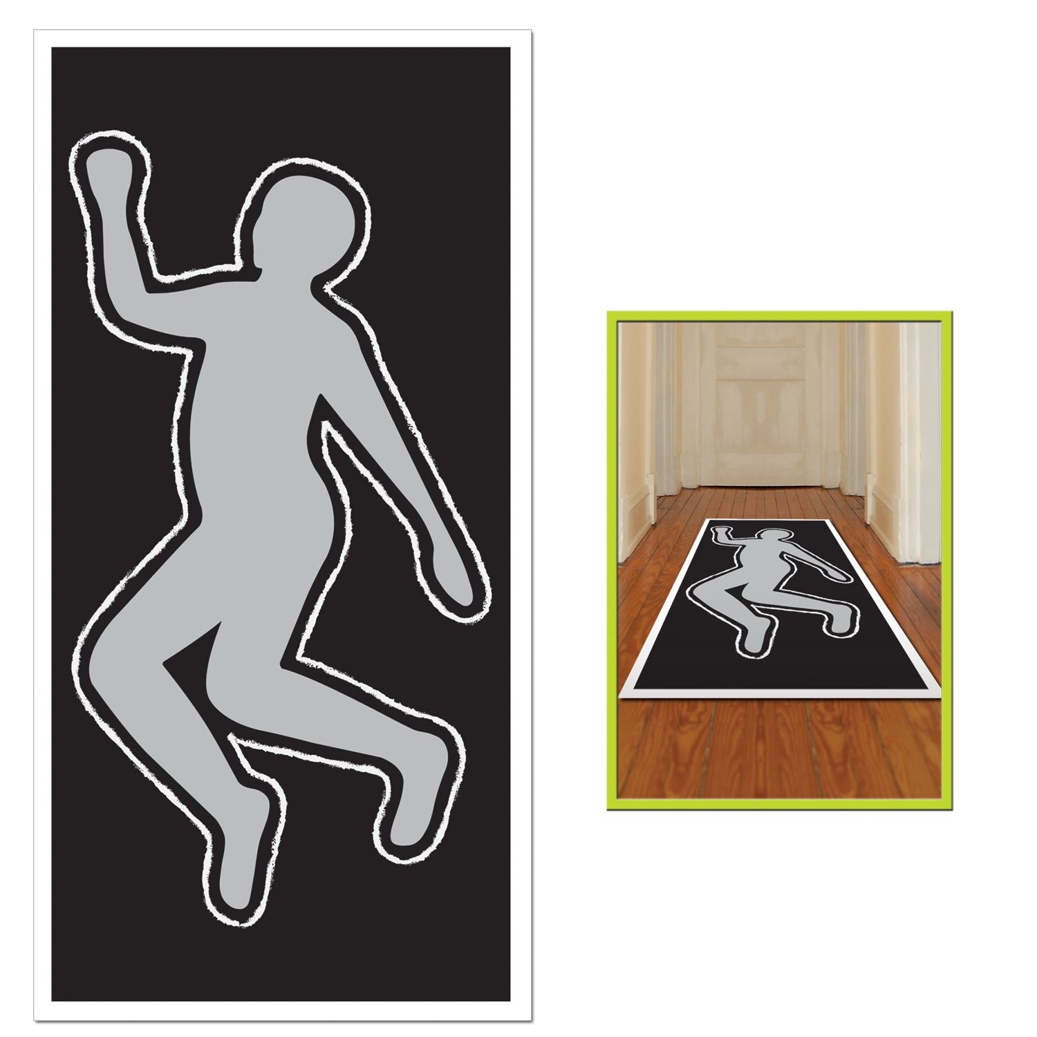 Beistle PSI Body Silhouette - Crime Scene | Party Supply | Decoration
