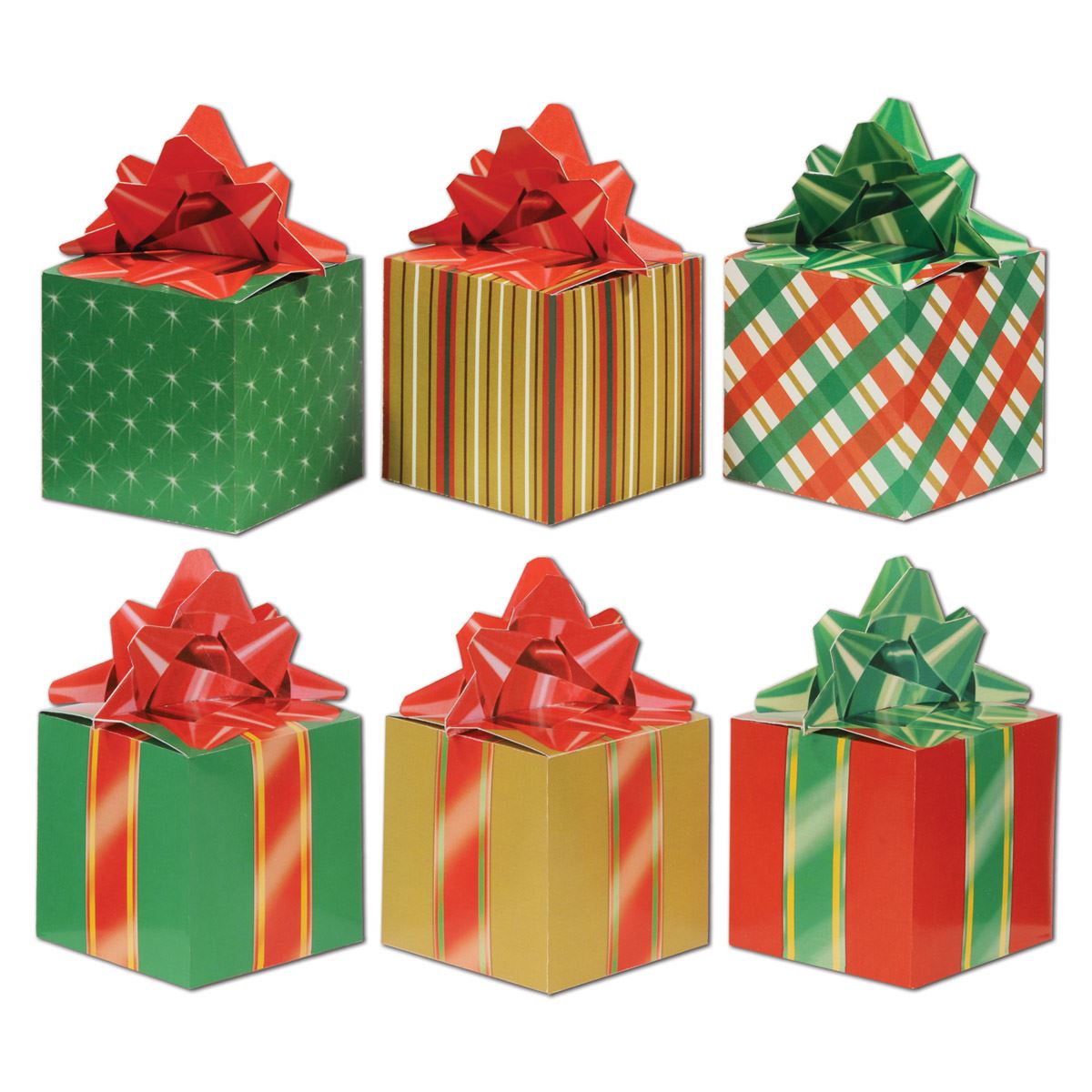 Beistle Christmas Favor Boxes - Christmas/Winter | Party Supply | Decoration