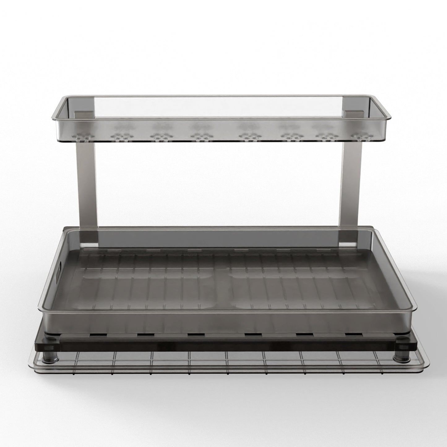 2-Tier Pull Out Under Sink Organizer Cabinet Organizer With Sliding Drawer Tray