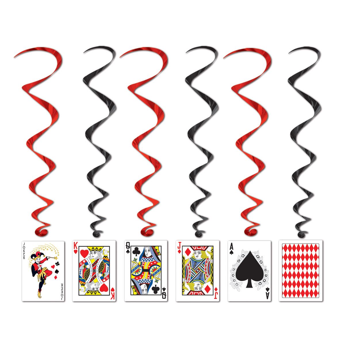 Beistle Playing Card Whirls - Casino | Party Supply | Decoration