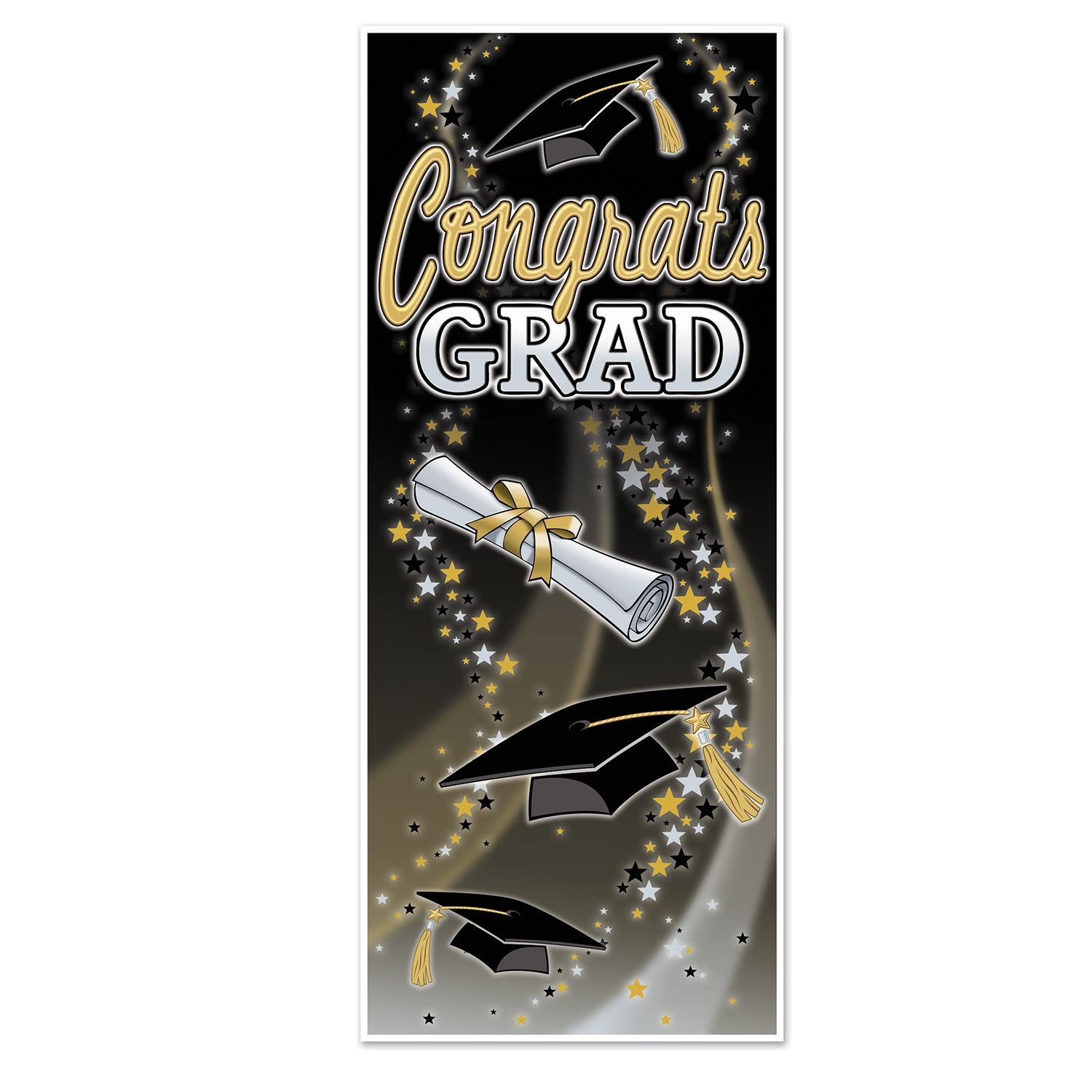 Beistle Congrats Grad Door Cover - Graduation | Party Supply | Decoration
