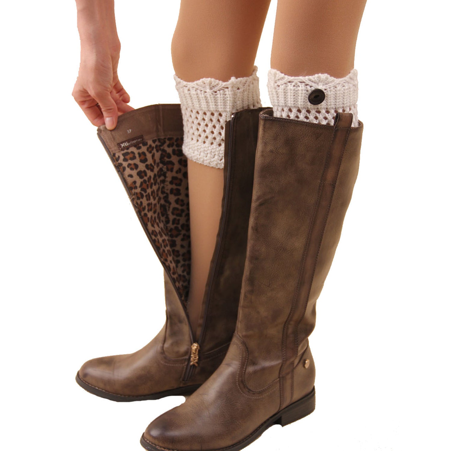 Women Winter Crochet Knit Leg Warmers Apparel & Jewelry Women Apparel