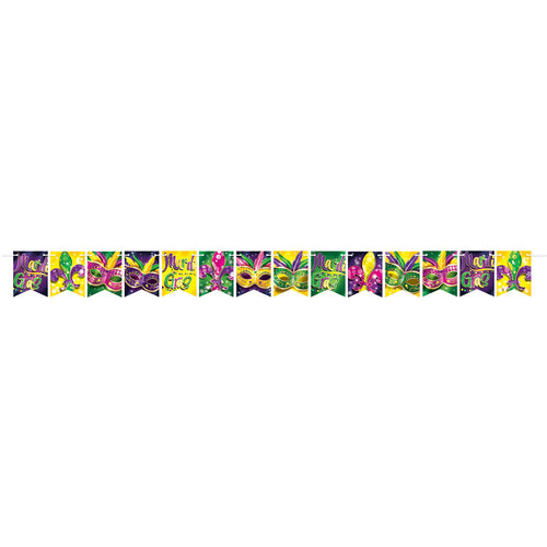 Beistle Foil Mardi Gras Streamer | Party Supply | Decoration