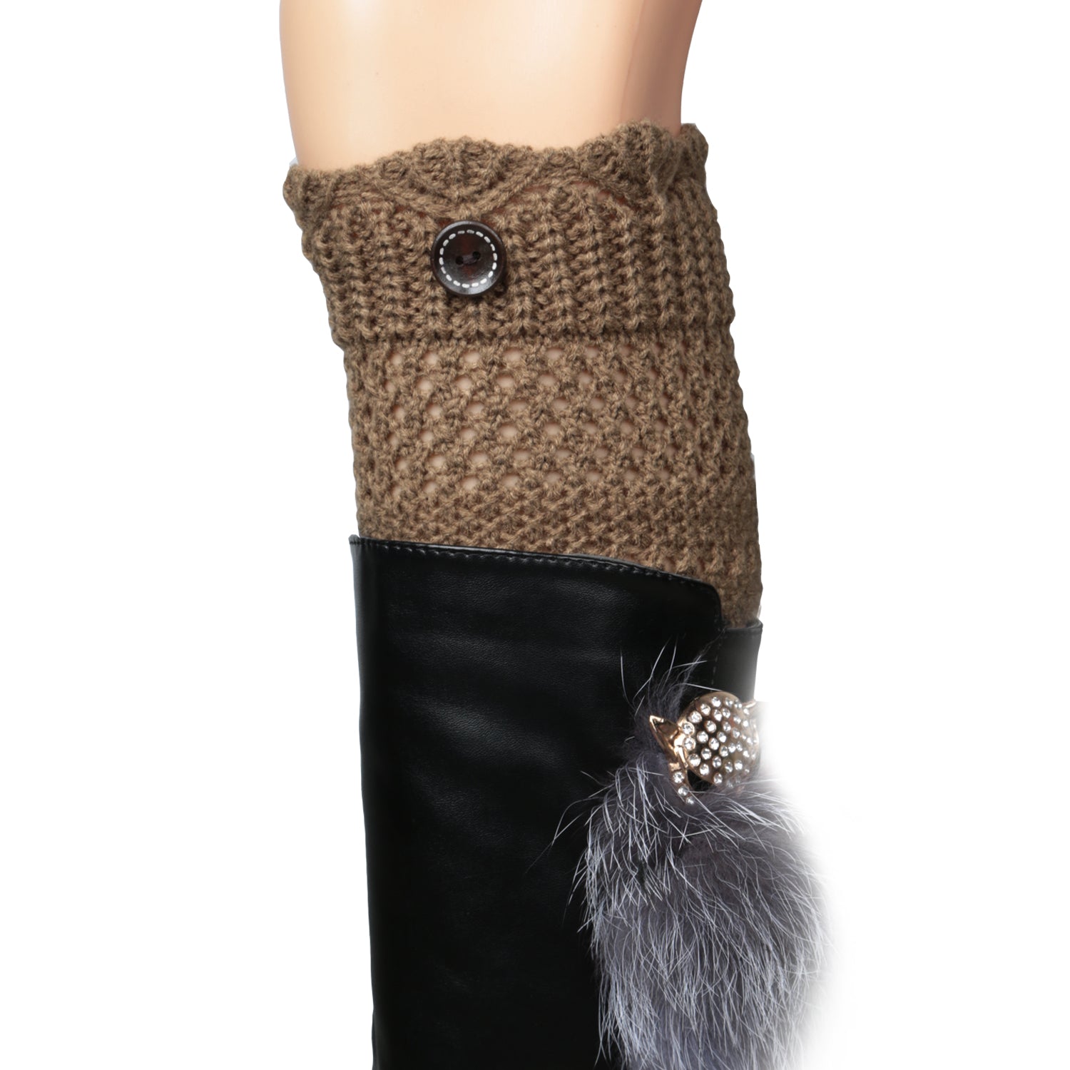 Women Winter Crochet Knit Leg Warmers Apparel & Jewelry Women Apparel