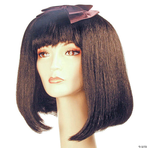 Bargain Auburn Bob Wig with Bow