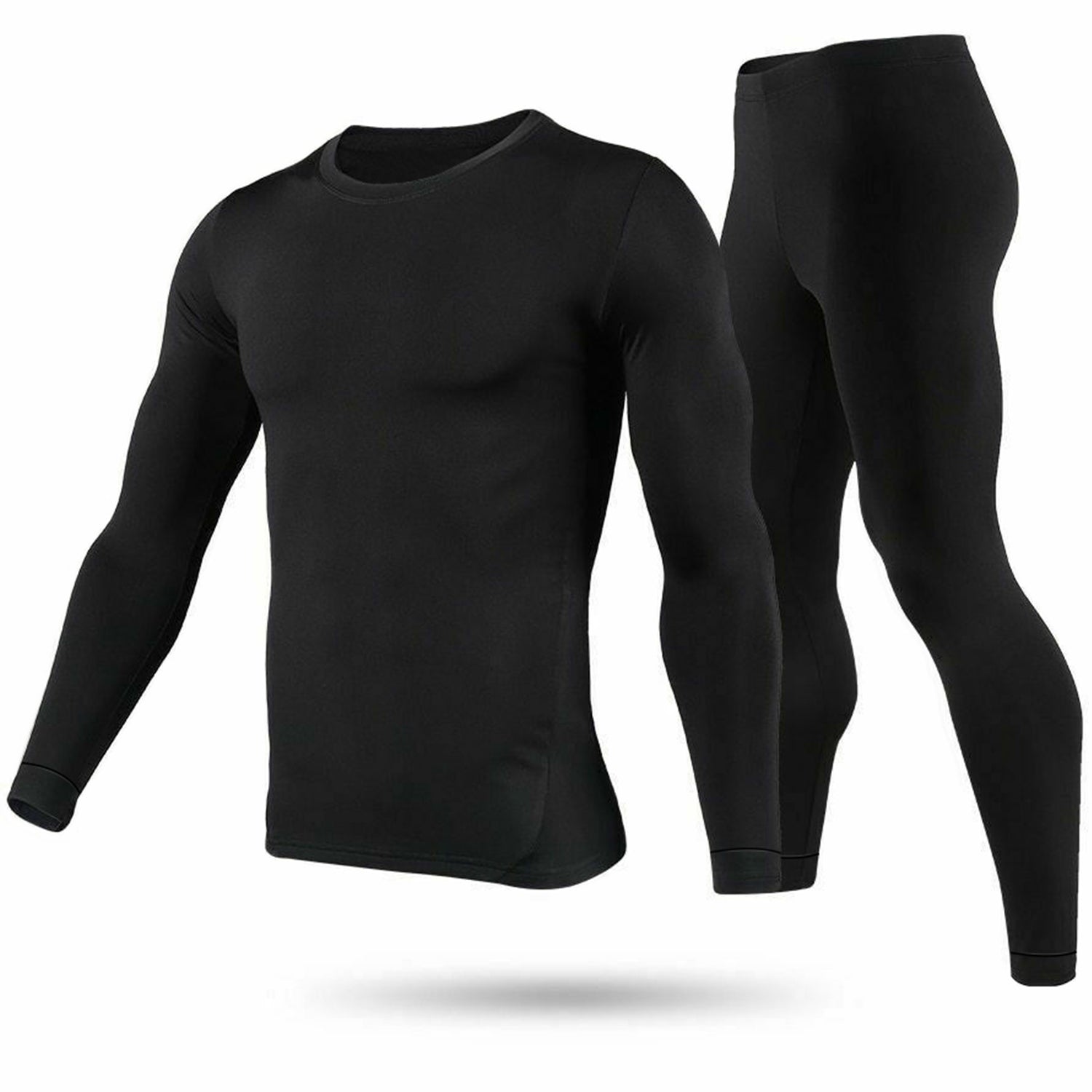 Men Thermal Underwear Set Long Johns Pants Long Sleeve Soft Underwear Kit Top