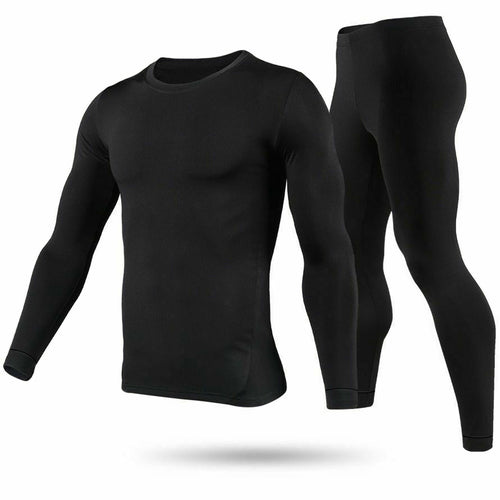 Men Thermal Underwear Set Long Johns Pants Long Sleeve Soft Underwear Kit Top