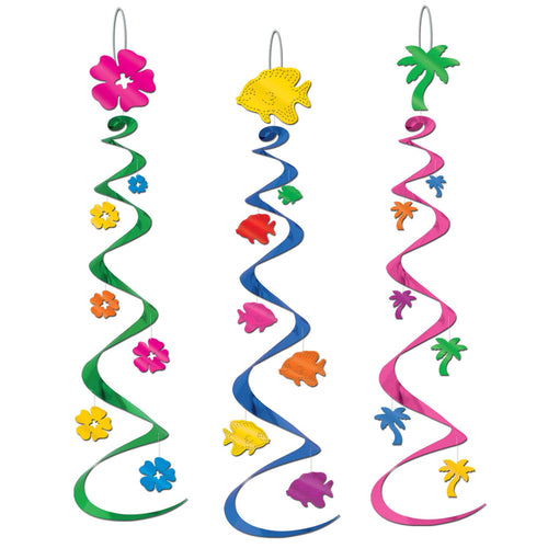 Beistle Luau Whirls | Party Supply | Decoration