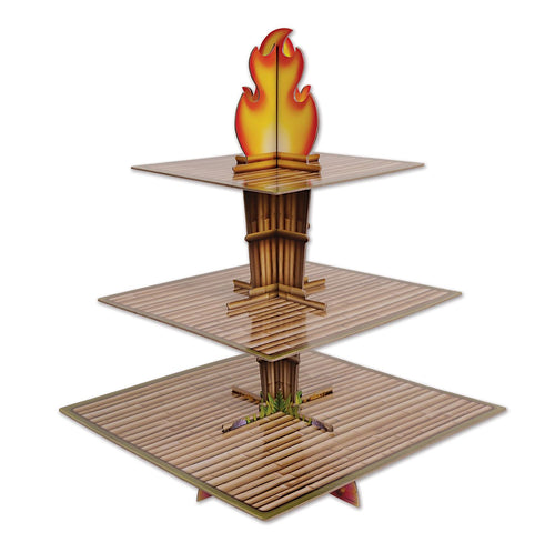Beistle Tiki Torch Cupcake Stand - Luau | Party Supply | Decoration