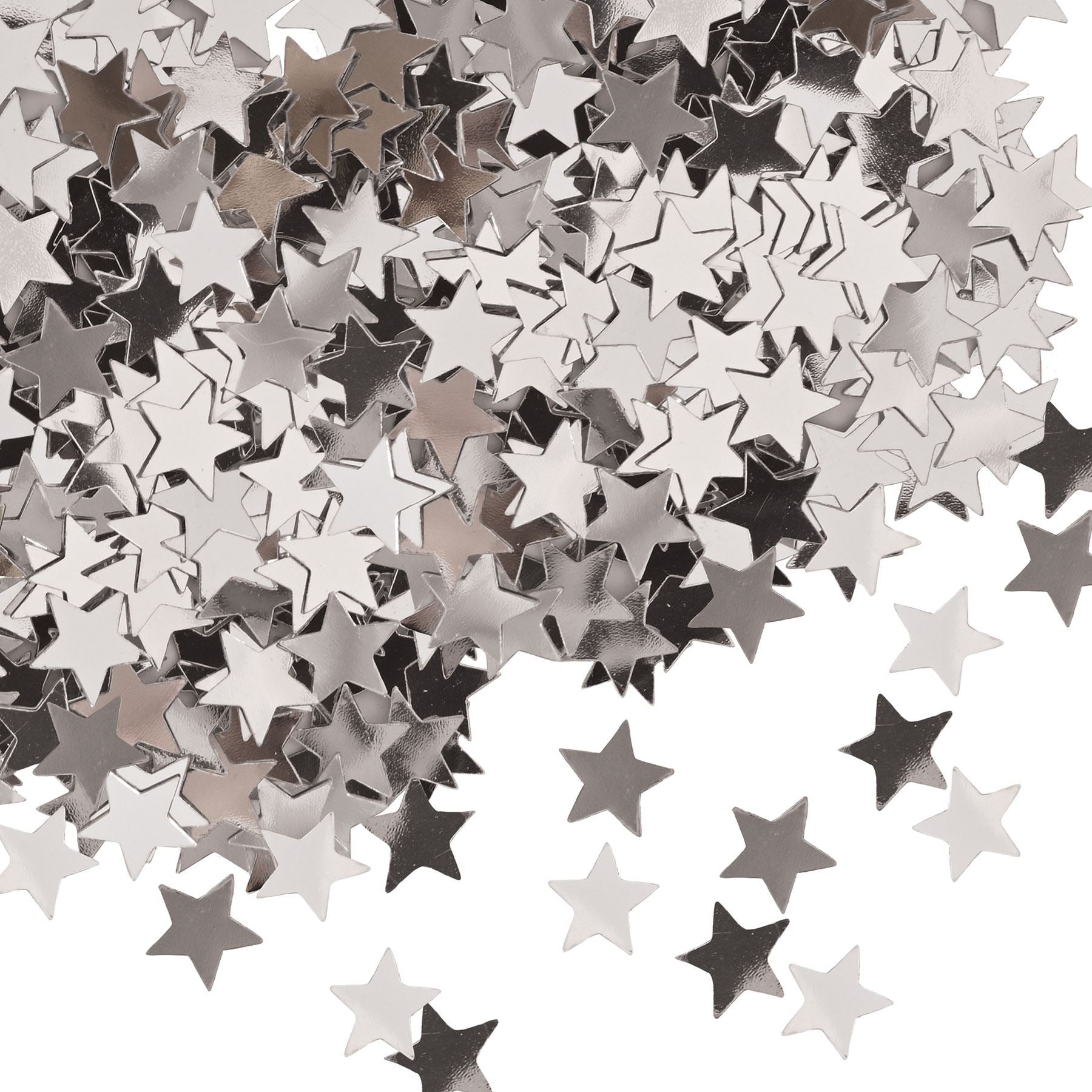 Beistle Silver Fanci-Fetti Stars - General Occasion | Party Supply